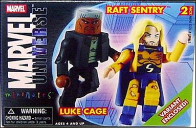 Marvel Minimates figure 36-B Luke Cage and Raft Sentry