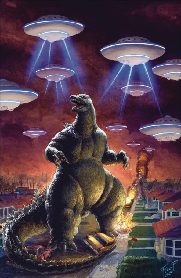 Godzilla: Here There be Aliens issue 1-C Fero Peniche Virgin 1:25 Cover