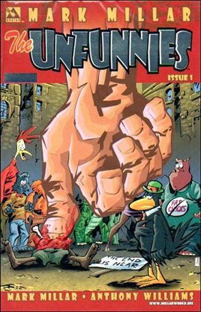 Mark Millar's The Unfunnies issue 1-C Platinum Foil Cover 1/800