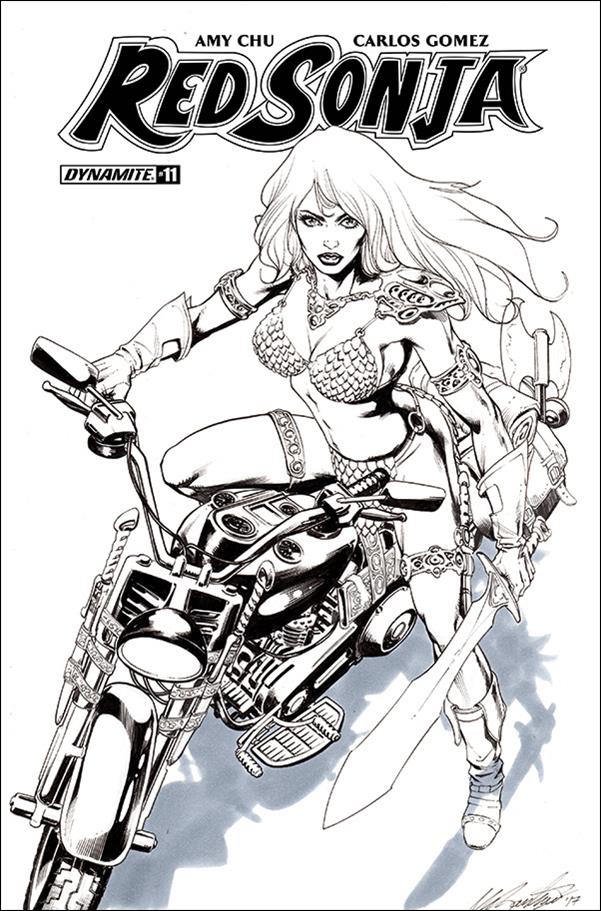 Red Sonja (2017) issue 11-F Marco Santucci B&W Cover