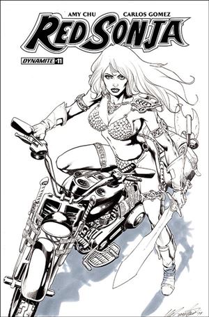 Red Sonja (2017) issue 11-F Marco Santucci B&W Cover