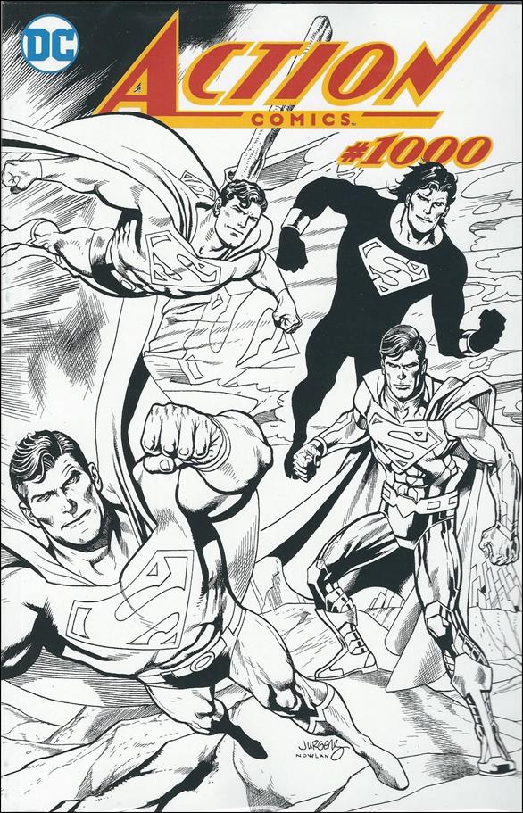 Action Comics (1938) issue 1000-KS Dynamic Forces Dan Jurgens B&W Wrap Cover 1/1938