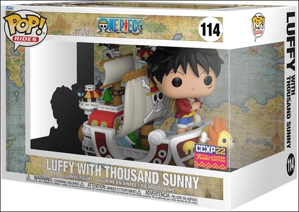 POP! Rides figure 114 Luffy with Thousand Sunny CCXP22 Exclusive