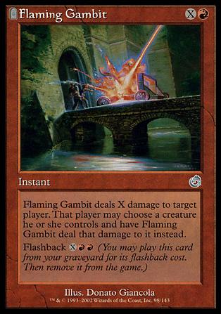 Magic the Gathering: Torment (Base Set) card 98 Flaming Gambit