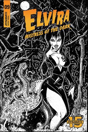 Elvira, Mistress of the Dark (2018) issue 9-G Kevin Eastman 1:11 Black & White Cover