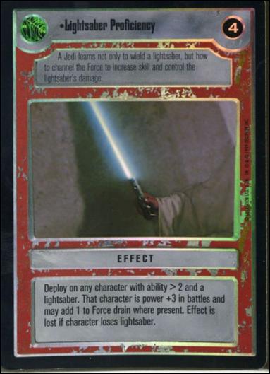 Star Wars: Reflections: A Collector's Bounty (Base Set) card 88 Lightsaber Proficiency