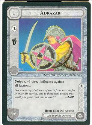 Middle-Earth: The Wizards (Base Set) card 6 Adrazar