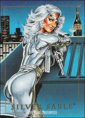 1992 Marvel Masterpieces (Base Set) card 81 Silver Sable