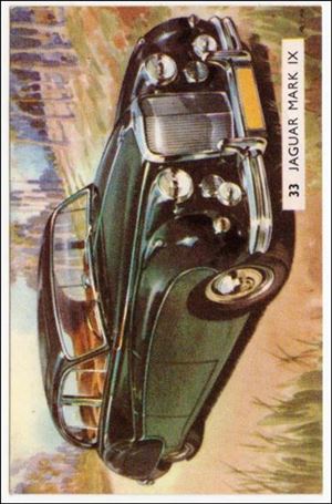 Cavalcade of Cars (Base Set) card 33 Jaguar Mark IX