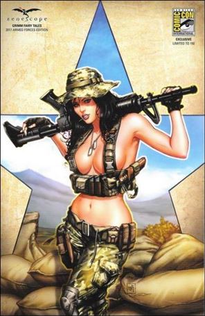 Grimm Fairy Tales: Armed Forces Edition issue 2017-G Mike Krome San Diego Comic-Con Cover 1/150