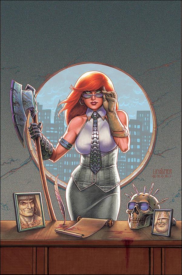 Sonjaversal issue 9-O Joseph Michael Linsner Virgin Cover