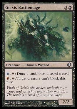 Magic the Gathering: Shards of Alara (Base Set) card 78 Grixis Battlemage