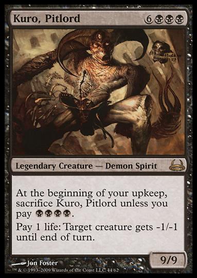 Magic the Gathering: Duel Decks: Divine vs. Demonic (Base Set) card 44 Kuro, Pitlord