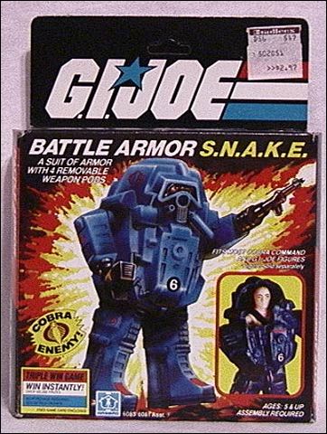 G.I. Joe: A Real American Hero 3 3/4" Basic Vehicles and Playsets figure 10-B S.N.A.K.E. (Cobra Battle Armor) (Blue)