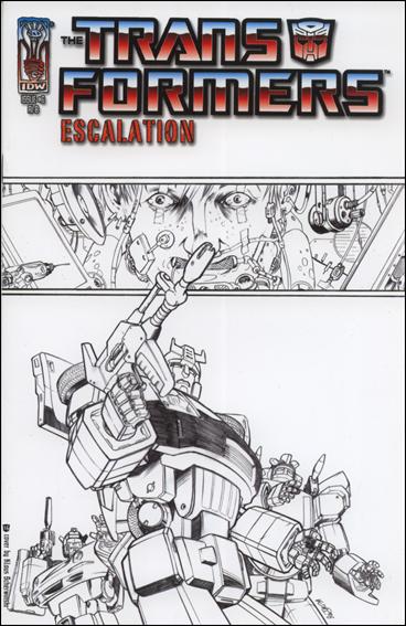 Transformers: Escalation issue 6-D Klaus Scherwinski 1:15 Sketch Cover