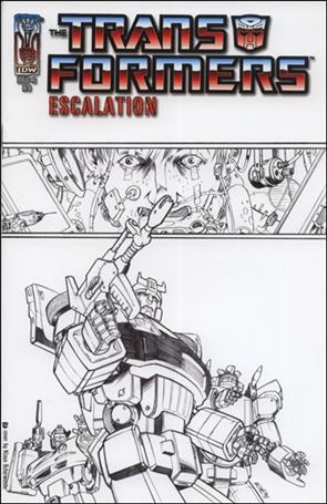Transformers: Escalation issue 6-D Klaus Scherwinski 1:15 Sketch Cover