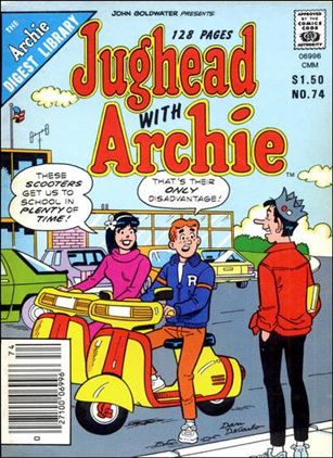 Jughead with Archie Digest Magazine issue 74-B Canadian Price Cover