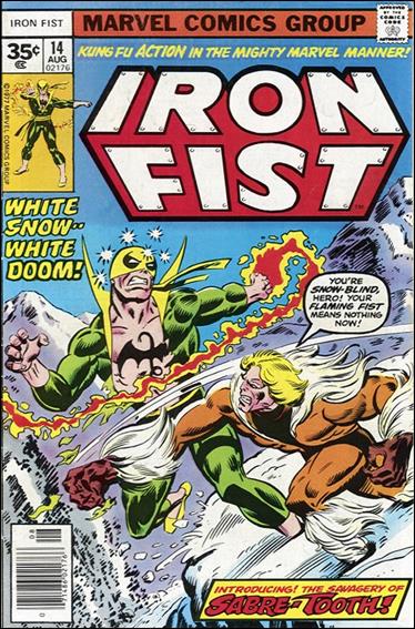 Iron Fist (1975) issue 14-B 35 Cent Price Cover