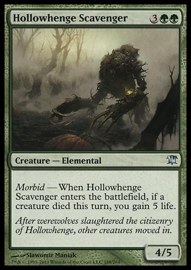 Magic the Gathering: Innistrad (Base Set) card 188 Hollowhenge Scavenger