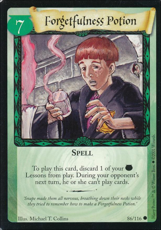 Harry Potter (Base Set) card 86 Forgetfulness Potion