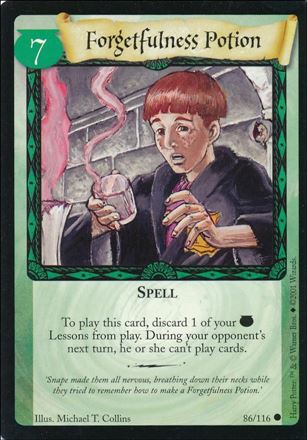 Harry Potter (Base Set) card 86 Forgetfulness Potion