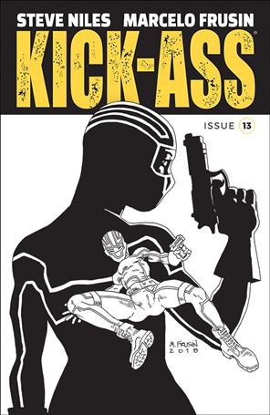 Kick-Ass (2018) issue 13-B Marcelo Frusin Black & White Cover