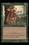 Magic the Gathering: Portal (Base Set) card 165 Elvish Ranger