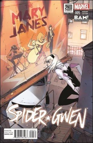 Spider-Gwen (2015/04) issue 5-C Unbagged Books-A-Million / 2nd & Charles Cover