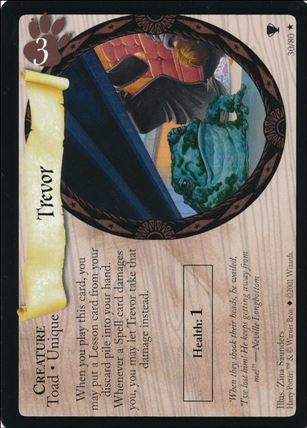 Harry Potter: Quidditch Cup (Base Set) card 30 Trevor