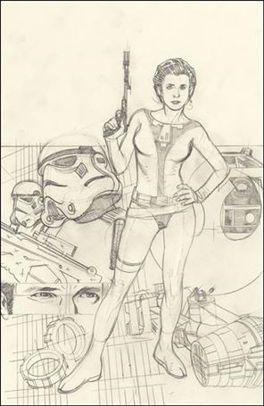 Star Wars: Rebel Heist issue 2-C Adam Hughes 1:40 Virgin Sketch Cover