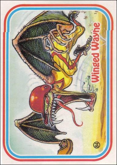Awsome! All-Stars (Base Set) card 84-B Winged Wayne / Puzzle Back