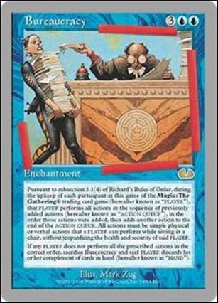 Magic the Gathering: Unglued (Base Set) card 14 Bureaucracy