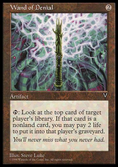 Magic the Gathering: Visions (Base Set) card 159 Wand of Denial