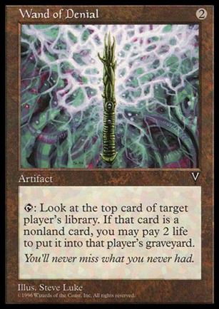 Magic the Gathering: Visions (Base Set) card 159 Wand of Denial