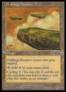 Magic the Gathering: Urza's Saga (Base Set) card 320 Drifting Meadow