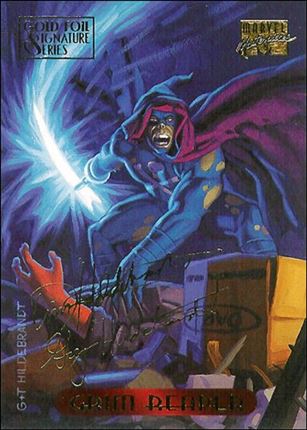 1994 Marvel Masterpieces (Gold-Foil Signature Parallel Base Set) card 46 Grim Reaper