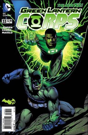 Green Lantern Corps (2011) issue 33-B Sean Chen Batman 75th Anniversary Cover