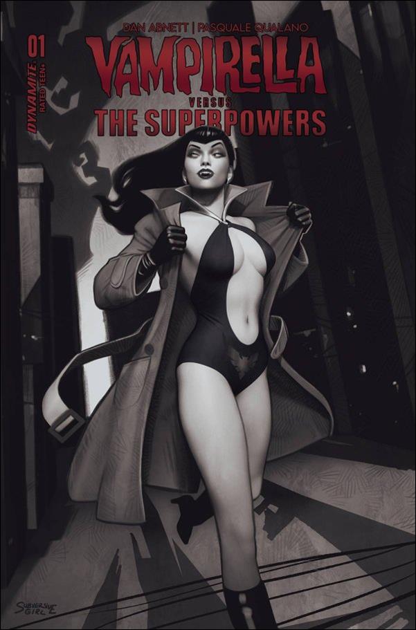 Vampirella vs. the Superpowers issue 1-K Rebeca Puebla 1:15 B&W Cover
