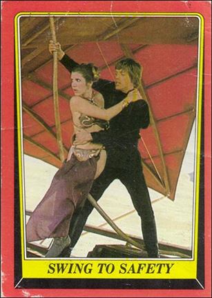 Star Wars: Return of the Jedi: Series 1 (Base Set) card 53 Swing to Safety