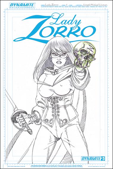 Lady Zorro (2014) issue 3-B 1:10 Sketch Cover