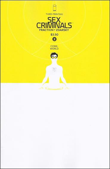 Sex Criminals issue 2-C Yellow Cover (3rd Printing)