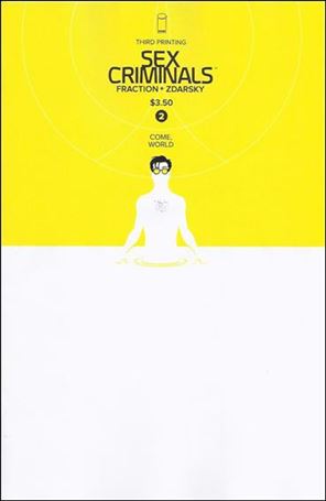 Sex Criminals issue 2-C Yellow Cover (3rd Printing)
