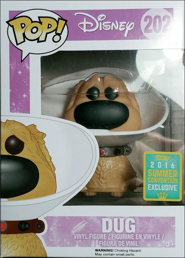 POP! Disney figure 202-B Dug (Cone of Shame) Summer Convention