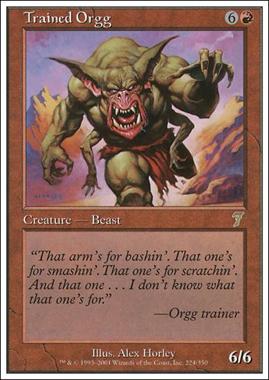 Magic the Gathering: 7th Edition (Base Set) card 224 Trained Orgg