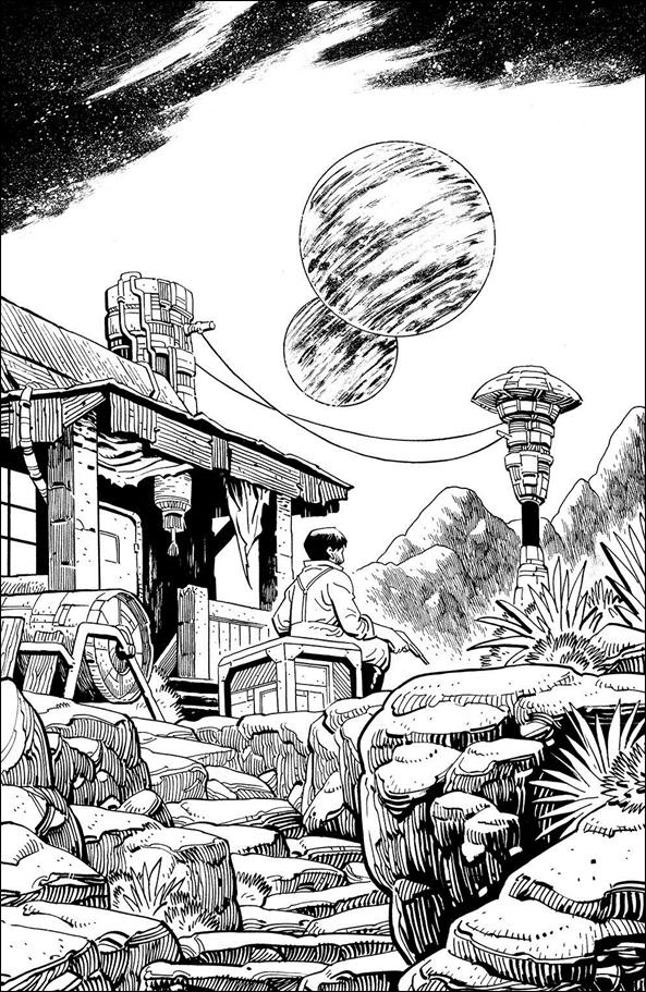 Firefly issue 27-E Ethan Young 1:50 Black & White Cover