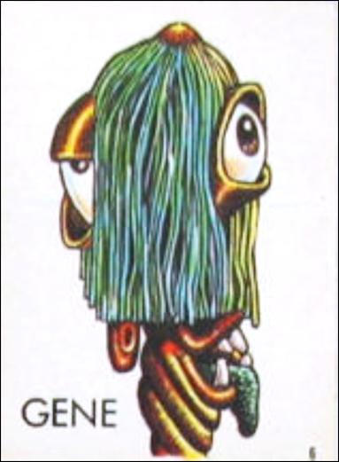 Ugly Stickers (1965) (Base Set) card 6-C Gene