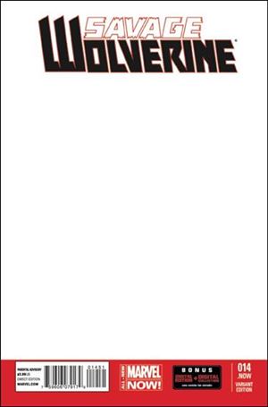 Savage Wolverine issue 14-E Blank/Sketch Cover