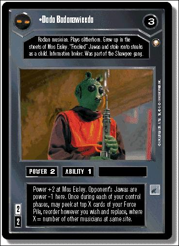 Star Wars: Special Edition Limited (Base Set) card 10 Dodo Bodonawieedo
