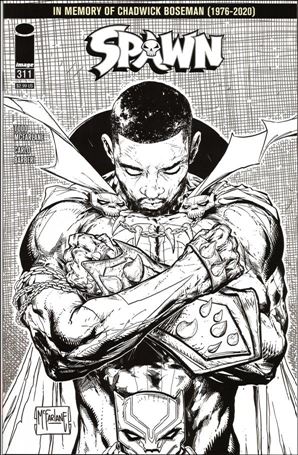 Spawn issue 311-D Todd McFarlane 1:5 B&W Cover