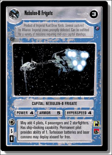 Star Wars: Death Star II Limited (Base Set) card 160 Nebulon-B Frigate
